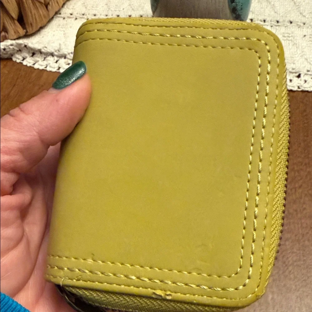 Universal Threads Yellow Leather Zip Wallet - Women - Picture 8 of 8